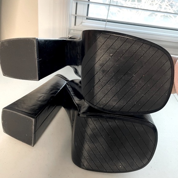 Black Zara Chunky Platform Sandals - Picture 5 of 7